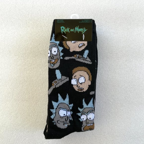 Rick and Morty Crew Socks (3-pack) - Picture 1 of 6